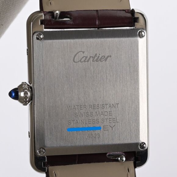 2024 Cartier Tank Must Large WSTA0054 Red Burgundy 26mm Men's Watch Full Set - Picture 5 of 11